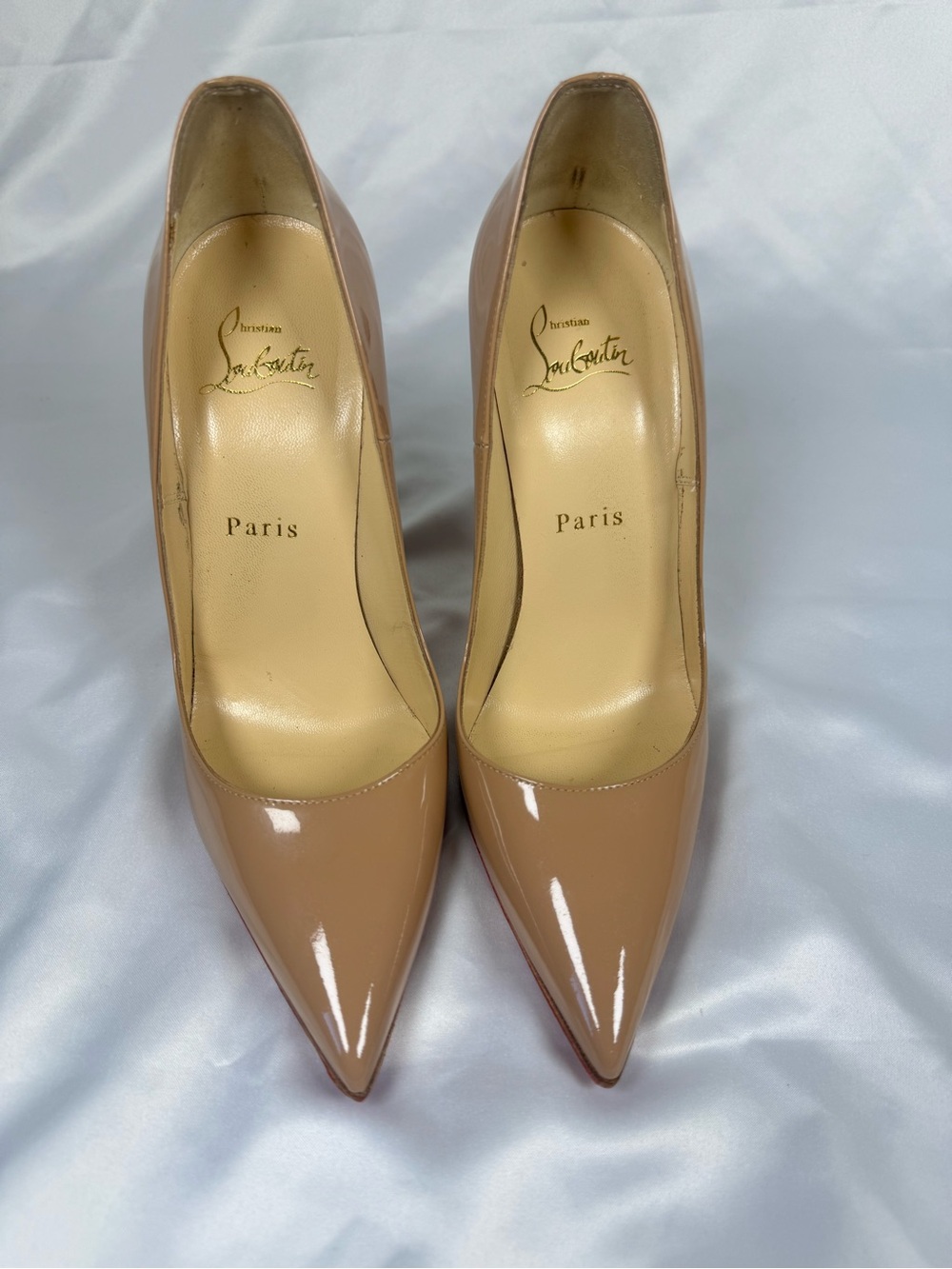 Christian Louboutin So Kate 120 Patent Nude Pumps Sz 37 - Picture 4 of 11